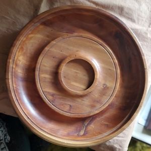 Antique wooden bowl,